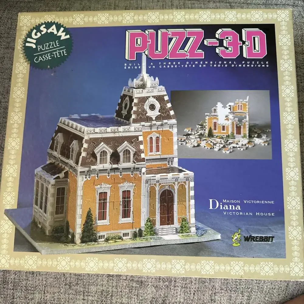 Wrebbit Puzz-3D Diana Victorian House 3D Puzzle Maison Victorienne Complete
